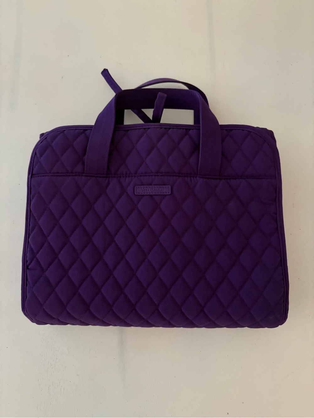 Vera Bradley Deep Purple Quilted Laptop Tote
